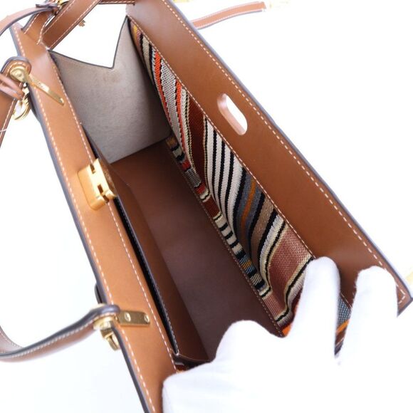 NWT Tory Burch LIMITED EDT Lee Radziwill STRIPE Satchel Bag Tote - Picture 10 of 11